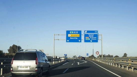 main roads of Seville