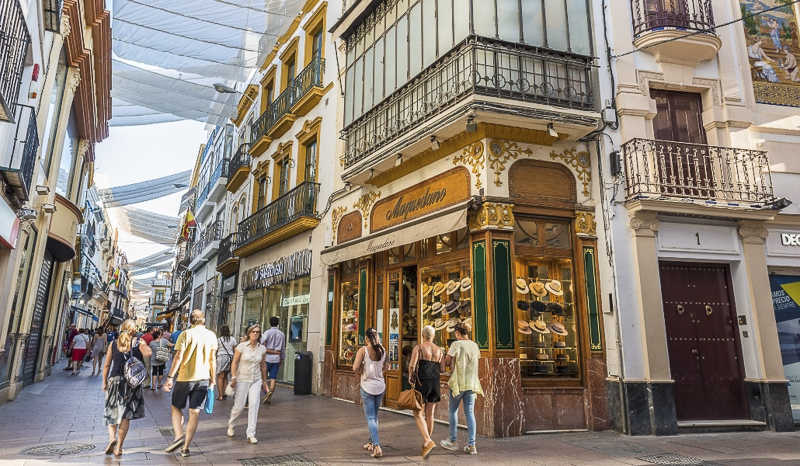 Shopping in the center of Seville
