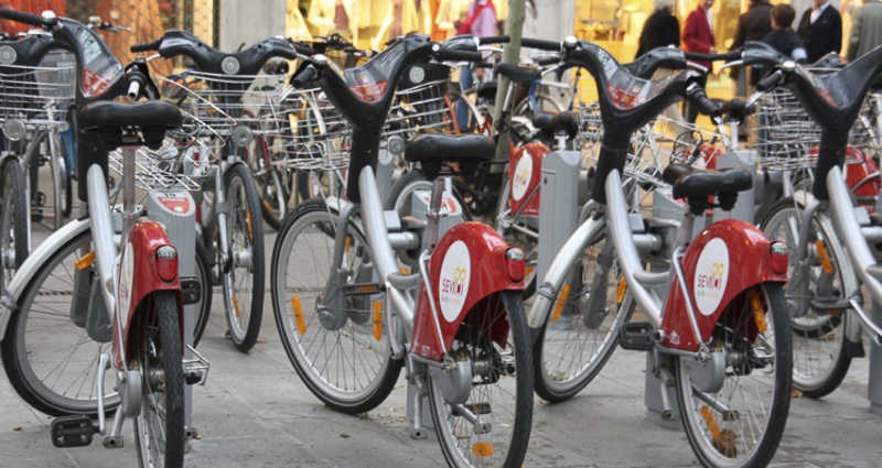 Bicycle rentals in Seville · SEVICI